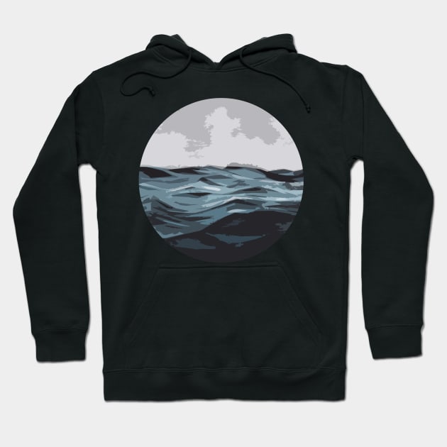 You, me, and the sea Hoodie by Thistle Kent